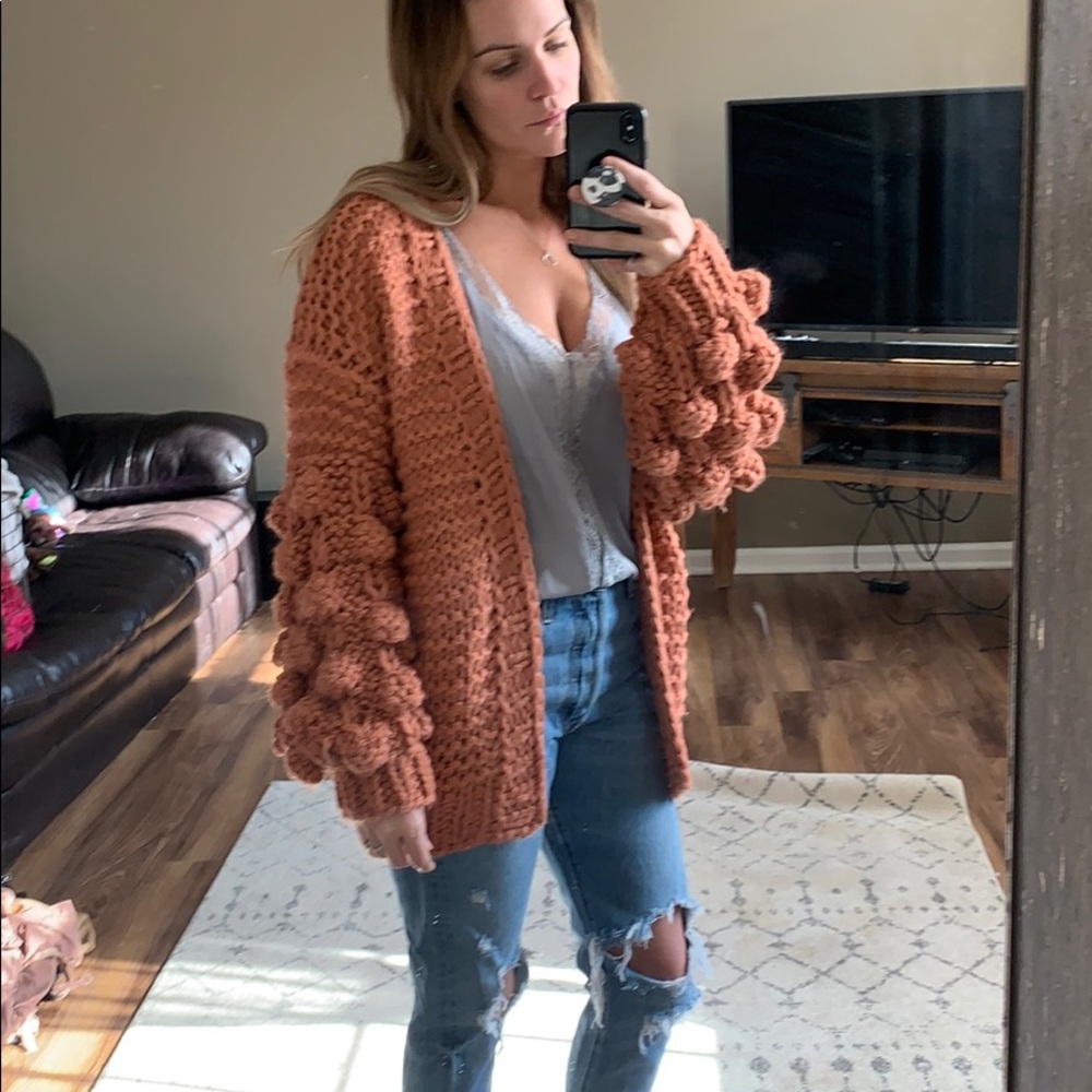 Vici dolls bubble sleeve cardigan